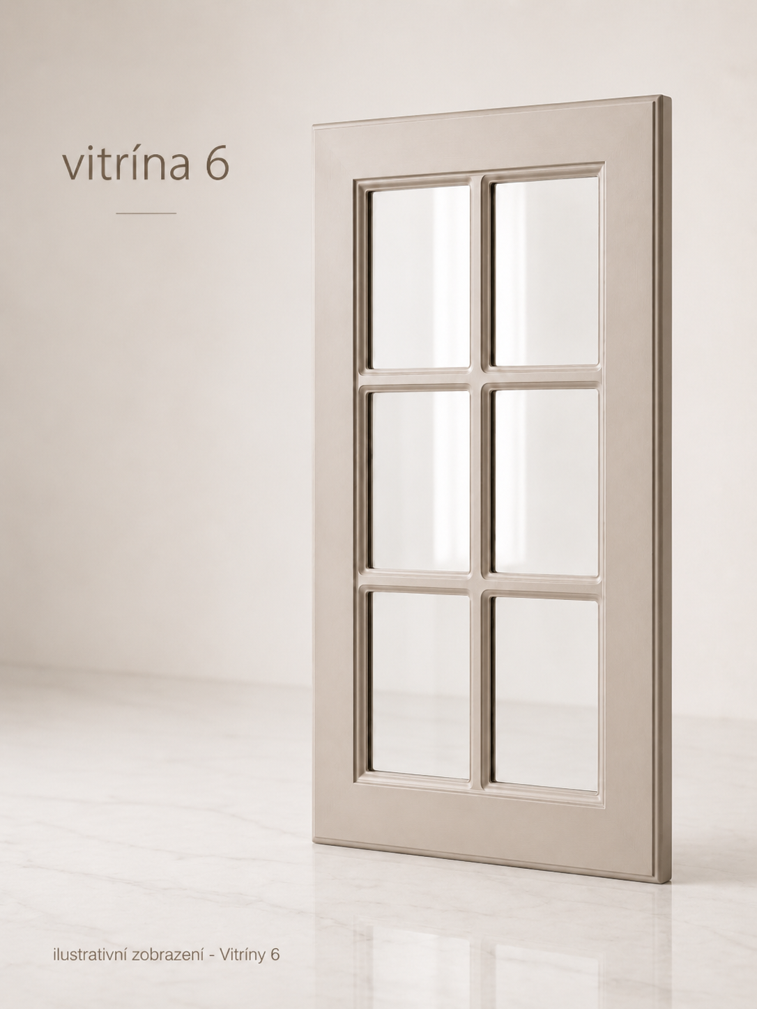 D019 Vitrína 6 – kuchyňská dvířka na míru